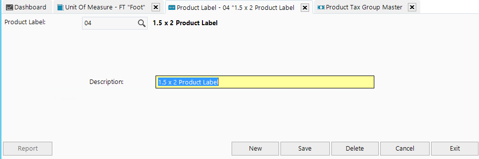 View product label templates